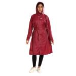 Prince Women Brick Polyester Raincoat Sweety Lc Carring Pouch Long Coat (Xl)
