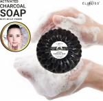 Elibliss Activated Charcoal Soap for Skin Whitening, 100g (Pack of 1)