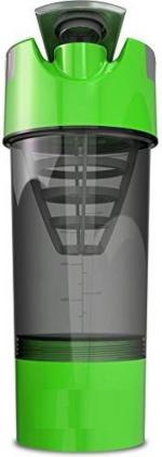 Benison India Green Plastic Cyclone Protein Shaker Bottle