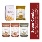 KESARCO Dry Fruit Super Combo |Raisin 150gm, Cashew 150gm, Almonds 150gm, Figs 200gm, Walnuts 150gm| 800 gm