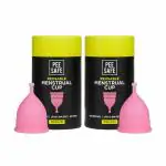 Pee Safe Medium Reusable Menstrual Cup (Pack of 2)