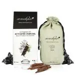 Aromahpure Premium Car Perfume Flakes with Activated Charcoal 50 gm - Royal Oud - Oud Air Purifier with Fresh Fragrances Car Air Freshener, Hanging Car Perfume-(Pack Of 1)