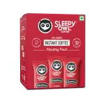 Sleepy Owl Hazelnut Premium Coffee Sachets | Pack of 30 Instant Coffee Powder Sachets | 100% Arabica Beans | 2gm Each - Hazelnut Flavoured Coffee Pouch | Nutty & Bold | Easy to Use & Carry