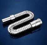 CUROVIT PVC Chrome Plated Flexible Waste Pipe 1-1/4