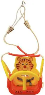 Uae 360 Panda Red And Yellow Plastic Suspended Swing Wind Spinner