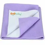 OYO BABY Medium Dry Sheet for Baby| 100% Waterproof Bed Pad | Baby Bed Protector Sheet for Toddler Children 100cm x 70cm Voilet