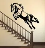 LANSTICK Multicolor Horse Vynl Self Adhesive Wall Sticker