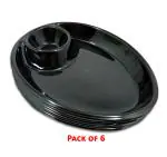 INPRO Melamine Small Snacks Plates: Lightweight Melamine Designer Quarter Plate / Small Plates/ Snacks Plates / Kitchen crockery / Melamine dinnerware / Lunch Plate / Melamine Plates / Plate Set of 6 (Small Snacks Plates)