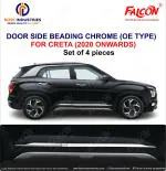 FALCON CAR DOOR SIDE BEADING IN CHROME (OE TYPE) FOR CRETA 2020 ONWARDS