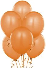 My Party Suppliers Orange Color Premium Latex Balloons for Any Celebration (pack of 6)