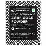 Urban Platter Professional-Grade Agar Agar Powder, 50g ( 5 Sachets of 10g each )