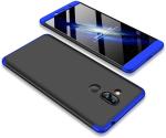 KWINE CASE Nokia 8.1 Blue, Black Plastic Back Cover