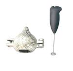 Urban buy Aluminium Gujiya Mould With Stainless Steel Coffee Beater and Multicolour, Pack of 2