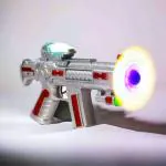 MADTEX Musical Space Toy Gun for Kids. | with Ultra Sonic Laser Light Feature. | Colorful 3D Light Effects & Music. | LED Fan. | Vibration System & Perfect Size.