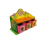 kavyshilp handmade Wooden Horizontal 3 Drawer Jewelry Box