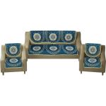Decoratin Blue Floral Cotton Sofa Cover 150 x 210cm (Pack of 6)