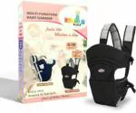 Chinmay Kids Black Grey 3 in 1 Baby Kangaroo Bag Shoulder Belt Sling Backpack Holding Strap Adjustable Baby Carrier