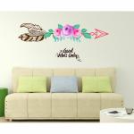 Wallzone Multicolor Vinyl Good Vibes Wallsticker