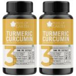Bliss of Earth High Potency Turmeric Curcumin Extract Tablets 500mg With Quick Release & Enhanced Bioavailability, Joint & Healthy Inflammatory Support, Non GMO & Gluten Free, 120 Tablet (Pack of 2)
