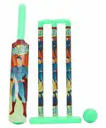 KiddyBuddy - Baby's Little World Cricket Bat with Ball & Stumps - Green