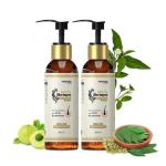 myUpchar Ayurveda KeshArt Bhringraj Anti-Hairfall Shampoo - 400 ml | Shampoo with Amla & Lawsonia | For Strong & Healthy Hair | Pack of 2