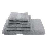 PatPug 100% Indian Ultra Soft Cotton 500 gsm Towel Set of 5| 2 Face Towels, 2 Hand Towels, 1 Bath Towel | Highly Absorbent| Quick Drying, Luxurious Cotton Towel for Women & Men (Silver Grey)
