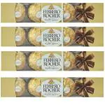 FERRERO ROCHER Pack of 4( 4 units X 4pac) Premium Chocolate Gift| Festival, Birthday, Diwali, New Year, Holi, anniversary, Christmas, Gift Truffles