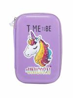 PINDIA Light Purple EVA Time to be a Unicorn Pencil Box Case (DC1704084)