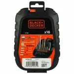 Black Decker A7186-XJ Metal,Wood and Masonary Drill Machine and Screwdriving Bits with Holder 12 mm (16 Piece)