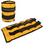 Strauss Yellow Neoprene Ankle Weights 2.5 kg x 2 Units - 5Kg (Pack of 2)