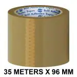 VCR Self Adhesive Brown Cello Tape - 35 Meters in Length - 96mm / 4