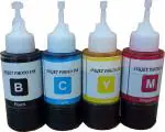 GPN PRINT Epson PrInter L100 L110 L130 L200 L210 L220 L300 L310 L3 Black and Tri Color Combo Ink Bottle (Pack of 4)