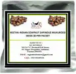 MGBN THE PATH FOR THE HEALTHIER LIFE WITH BEAUTY Reetha - Indian Soapnut Sapindus Mukurossi Seeds 30 per packet
