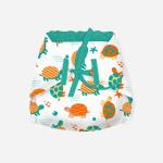 SNUGKINS Cotton Cloth Nappies/Langot for New Born Baby 3-6 months | 100% Pure Cotton Nappies | Washable & Reusable | Tiny Turtles Pack of 1