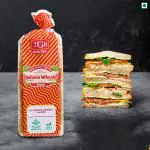 TGB CAFE N BAKERY Premium Whole Wheat Bread 700gm, Freshly Baked Healthy Soft and Spongy, Perfect for Breakfast and Lunch, Pack of 4