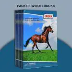 Krisha Book Manufacturing- Single Line A4 Size Long Notebook 192 Pages , 30cm*21cm (Pack Of 12)