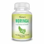 Hassnar's Moringa Oleifera 120 Capsules 100% Pure Leaf Extract & Powder With Black Pepper Extract.