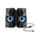 Intex Blaster 101 Dynamic 1000W PMPO Powerful 10W Sounds Output Multimedia Computer/PC Speaker with In-Built 3.5mm Audio Stereo, PLASTIC MOULDED Desktop Speaker Lightweight Design (Black)