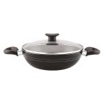 Rally Maple Kadhai 24 Cm Diameter with Lid 2.75 L Capacity (Aluminum, Non-Stick, Induction Bottom)