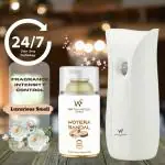 Wattle Castillo Automatic Air Freshener Spray Machine+ Woyera Sandal Refill - 265ml