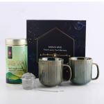 Tattva Adih Tea Gift Hamper | Detox Desi kahwa Green Tea with 2 Ceramic Cups | Set of 4