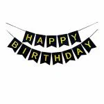 SHANAYA Happy Birthday Paper Hanging Bunting Banner (13 Pieces Card)