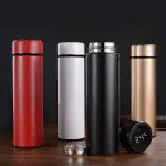 SKI BUYVIV Vacuum Insulated Water Bottle with LED Temperature Display SUS304 Stainless Steel Flask 500ML