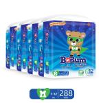Babum Super Pants Premium Diaper Medium pack of 4 Diapers - M(288 Pieces)
