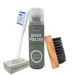 Quick Suede and Nubuck Shoe Polish Kit - 125ml | Colour - Olive Green