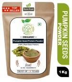 Yogan Harvest | 1 Kg | Organic Pumpkin Seeds Powder | Rich in 30% Protein | Immunity Booster