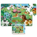 Mini Leaves Multicolor Wood Farm Animal Puzzle 60 months (Pack of 48)