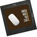 Samvita Combo of Mouse Pad with Motivation Quote - Finish What You Start (Combo, Pack of 2)