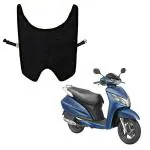 Mototrance Black Polyvinyl Chloride Scooty Foot Mats For Honda Activa 125