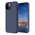 LIRAMARK Liquid Silicone Soft Back Cover Case for Apple iPhone 13 Mini (5.4 Inch) (Midnight Blue)